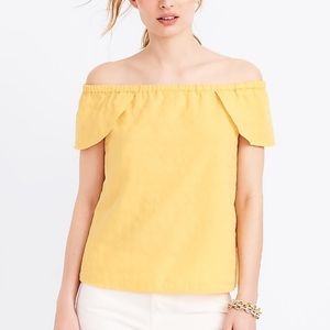 J.Crew off the shoulder top